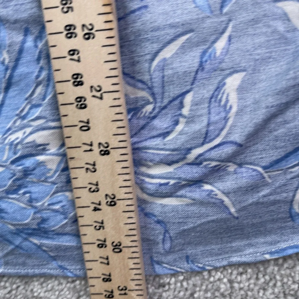 Brooks Brothers Shirt Mens Large Blue Pineapple Reverse Print Regent Button Up